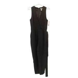 Black Sleeveless Jumpsuit in Size 6